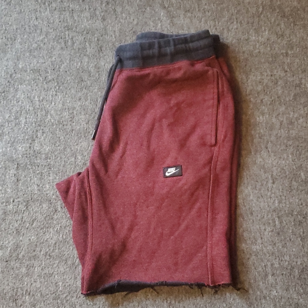 COPY - Maroon red Nike sweatshorts